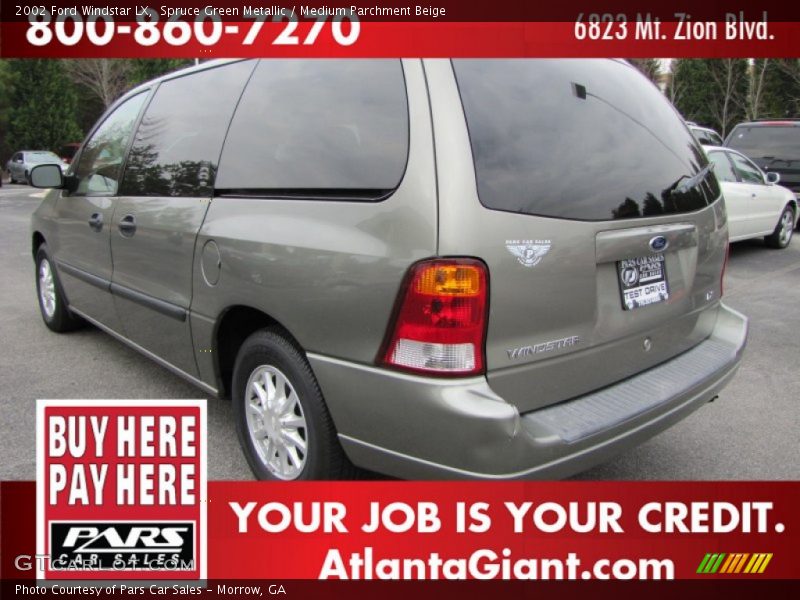 Spruce Green Metallic / Medium Parchment Beige 2002 Ford Windstar LX