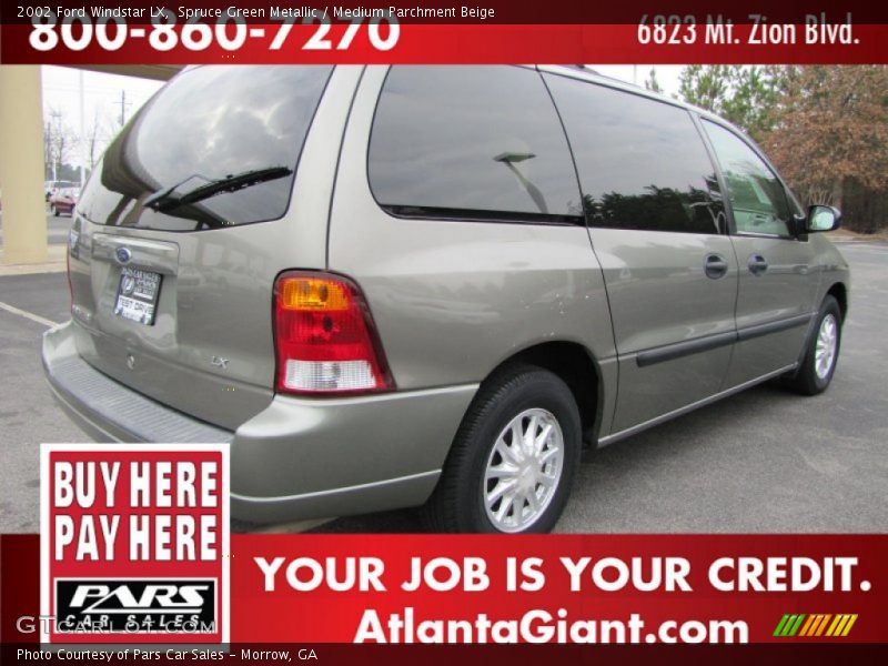 Spruce Green Metallic / Medium Parchment Beige 2002 Ford Windstar LX