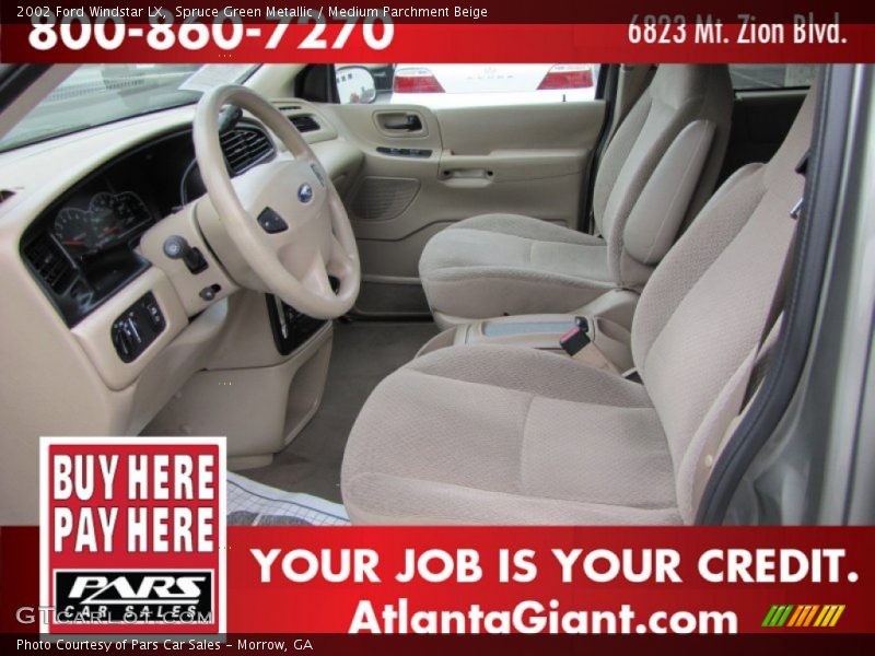 Spruce Green Metallic / Medium Parchment Beige 2002 Ford Windstar LX