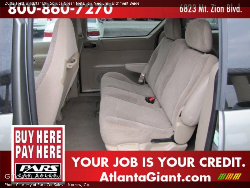 Spruce Green Metallic / Medium Parchment Beige 2002 Ford Windstar LX
