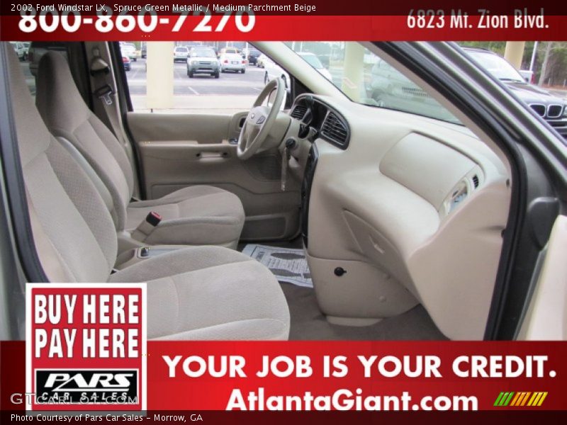 Spruce Green Metallic / Medium Parchment Beige 2002 Ford Windstar LX