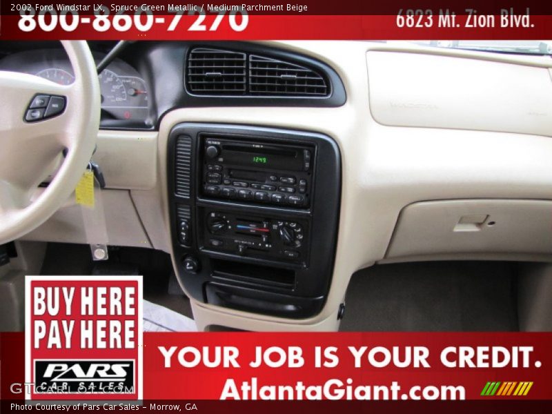 Spruce Green Metallic / Medium Parchment Beige 2002 Ford Windstar LX