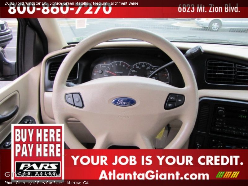 Spruce Green Metallic / Medium Parchment Beige 2002 Ford Windstar LX
