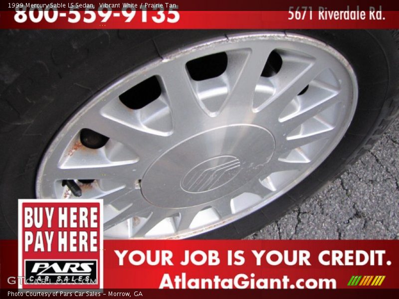Vibrant White / Prairie Tan 1999 Mercury Sable LS Sedan