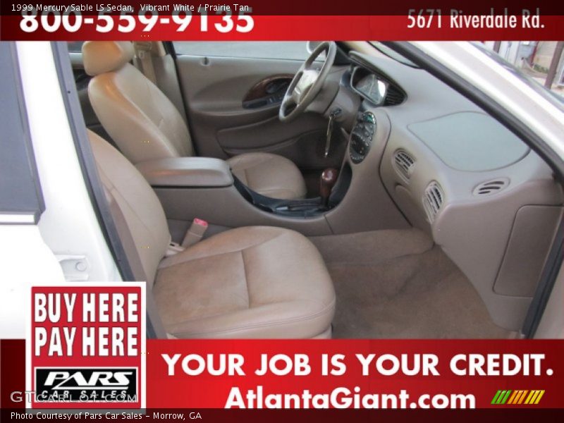 Vibrant White / Prairie Tan 1999 Mercury Sable LS Sedan