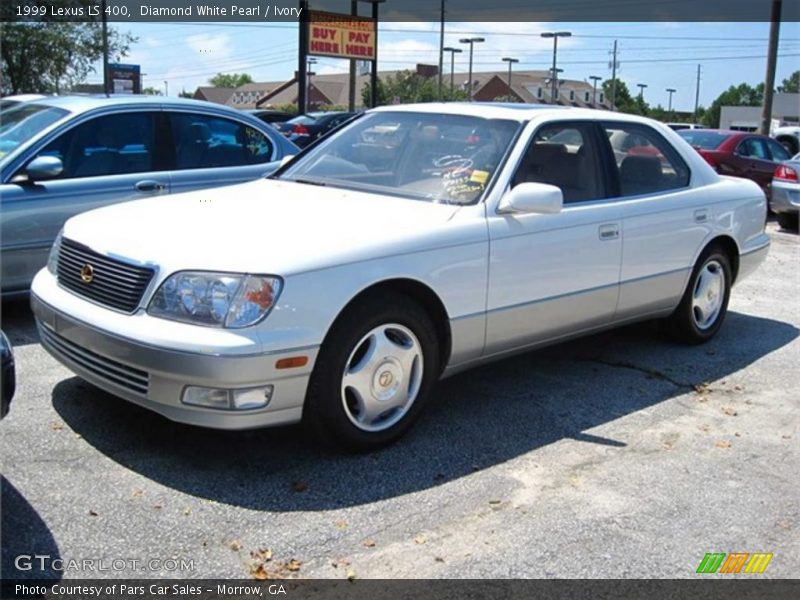 Diamond White Pearl / Ivory 1999 Lexus LS 400