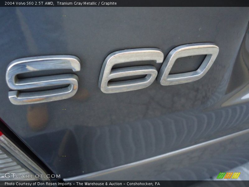 Titanium Gray Metallic / Graphite 2004 Volvo S60 2.5T AWD