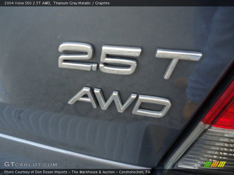 Titanium Gray Metallic / Graphite 2004 Volvo S60 2.5T AWD