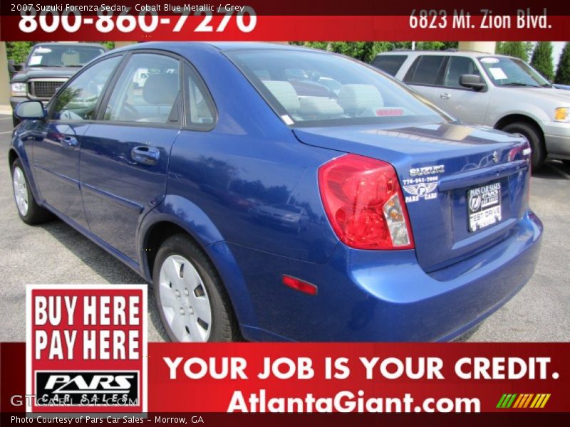 Cobalt Blue Metallic / Grey 2007 Suzuki Forenza Sedan