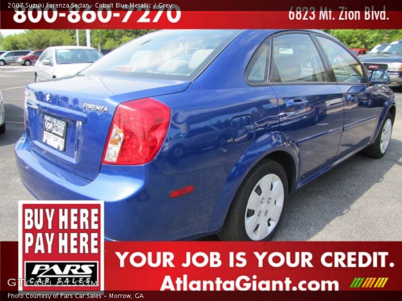 Cobalt Blue Metallic / Grey 2007 Suzuki Forenza Sedan