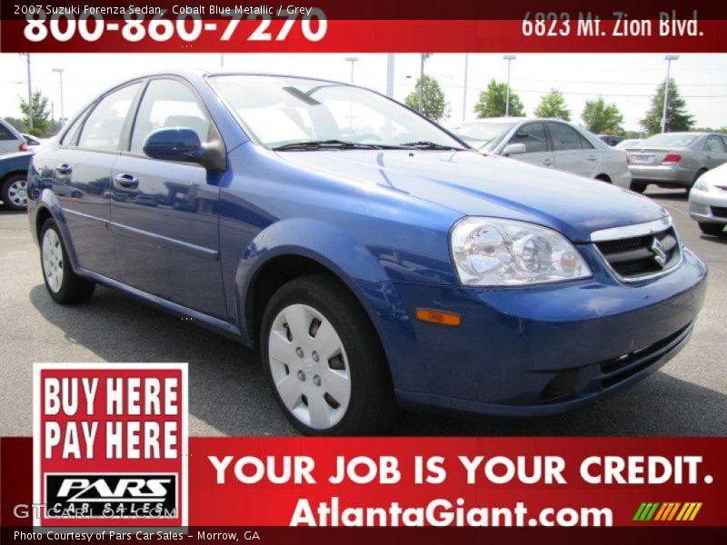 Cobalt Blue Metallic / Grey 2007 Suzuki Forenza Sedan