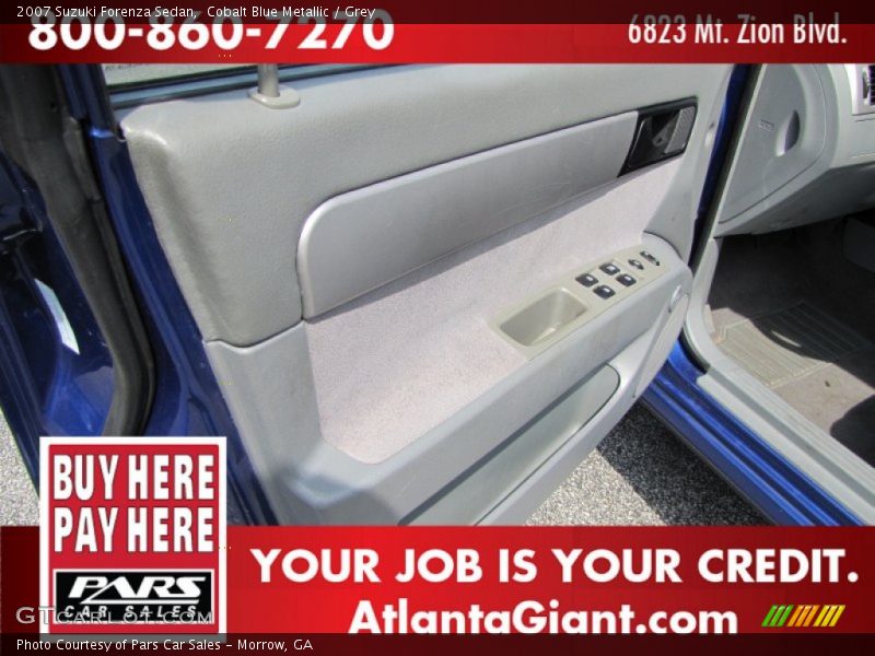 Cobalt Blue Metallic / Grey 2007 Suzuki Forenza Sedan