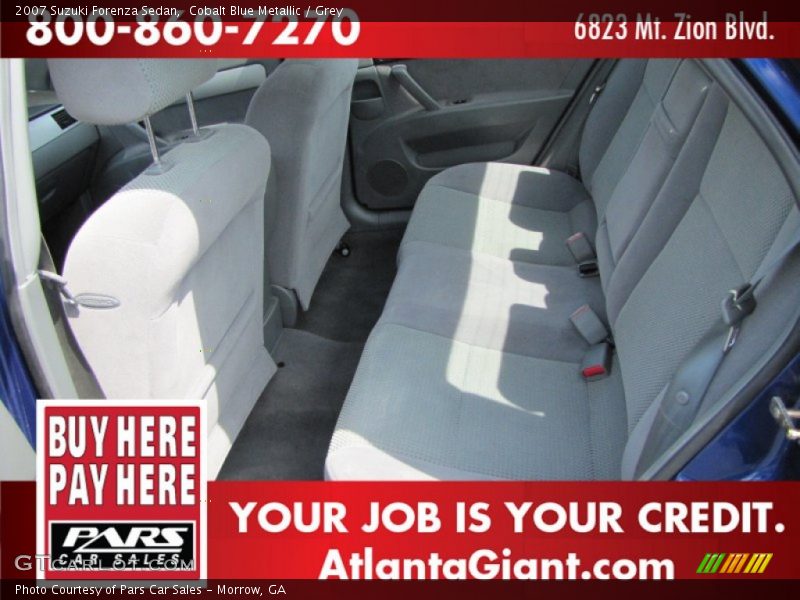 Cobalt Blue Metallic / Grey 2007 Suzuki Forenza Sedan