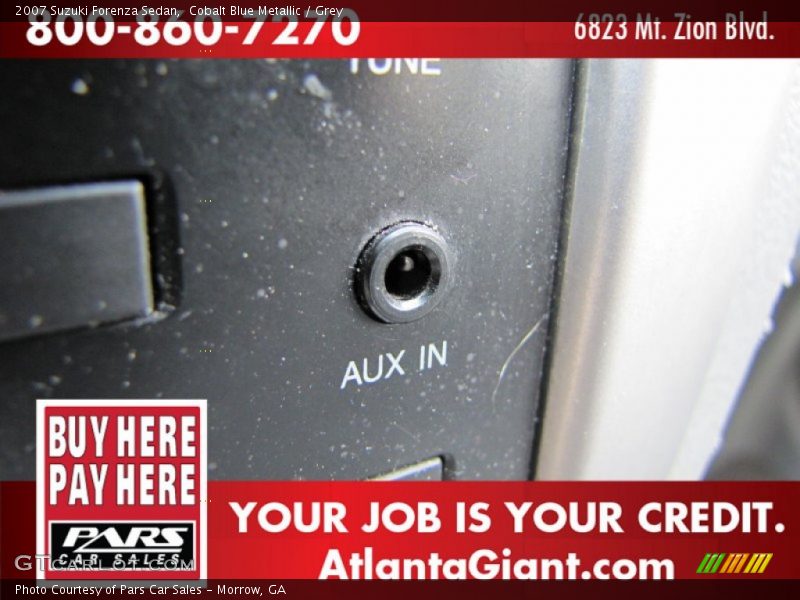 Cobalt Blue Metallic / Grey 2007 Suzuki Forenza Sedan