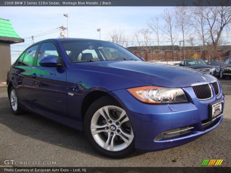 Montego Blue Metallic / Black 2008 BMW 3 Series 328xi Sedan