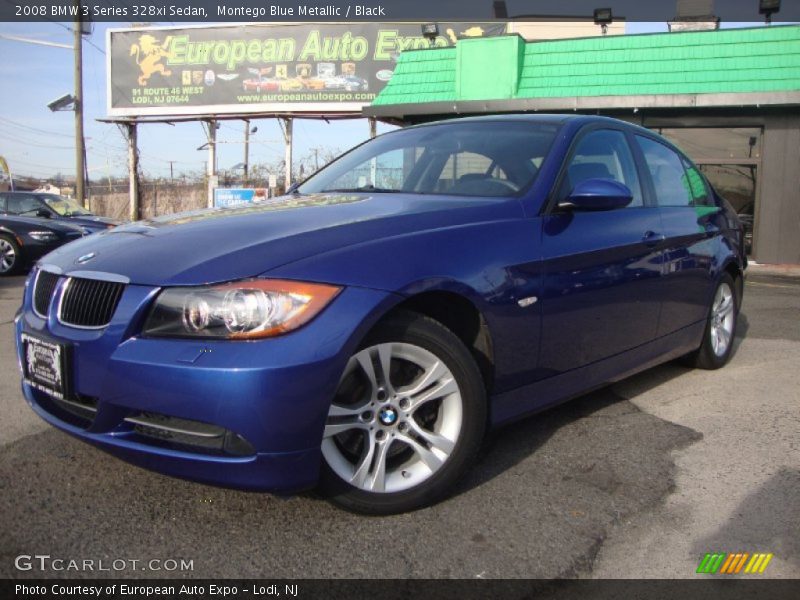 Montego Blue Metallic / Black 2008 BMW 3 Series 328xi Sedan