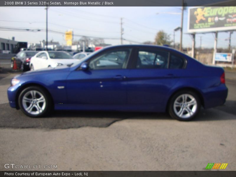 Montego Blue Metallic / Black 2008 BMW 3 Series 328xi Sedan