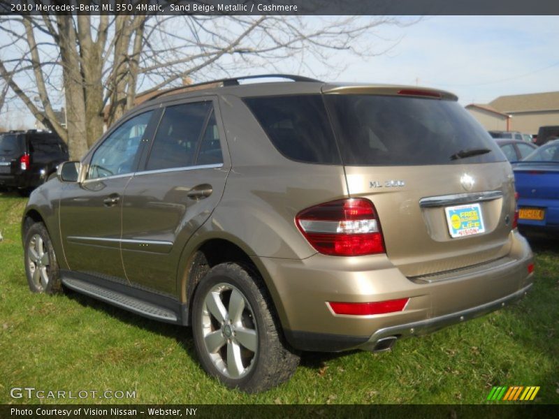 Sand Beige Metallic / Cashmere 2010 Mercedes-Benz ML 350 4Matic