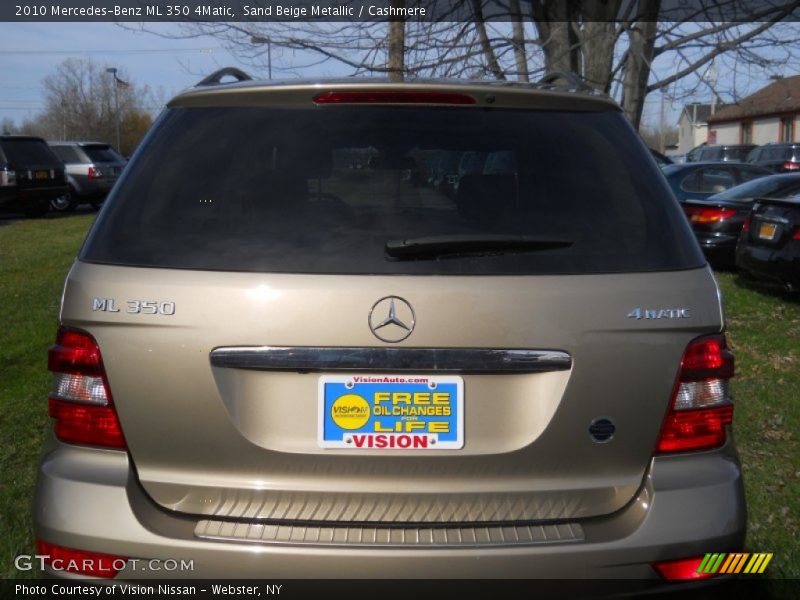 Sand Beige Metallic / Cashmere 2010 Mercedes-Benz ML 350 4Matic