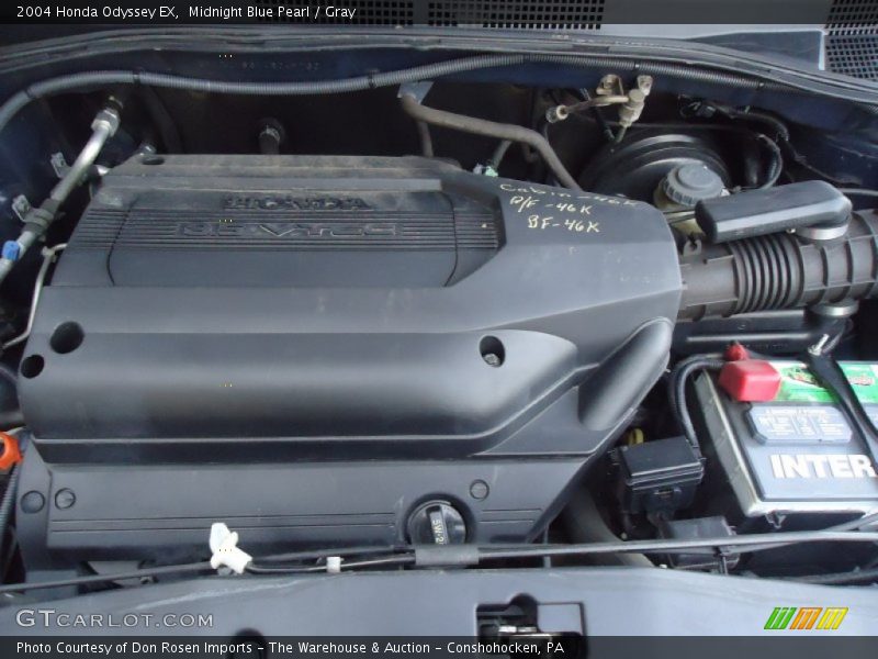 Midnight Blue Pearl / Gray 2004 Honda Odyssey EX