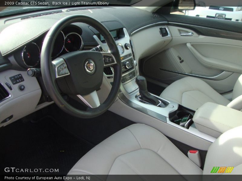 Black Ice / Light Titanium/Ebony 2009 Cadillac CTS Sedan