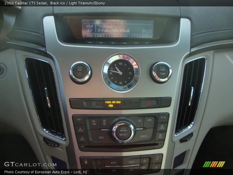 Black Ice / Light Titanium/Ebony 2009 Cadillac CTS Sedan