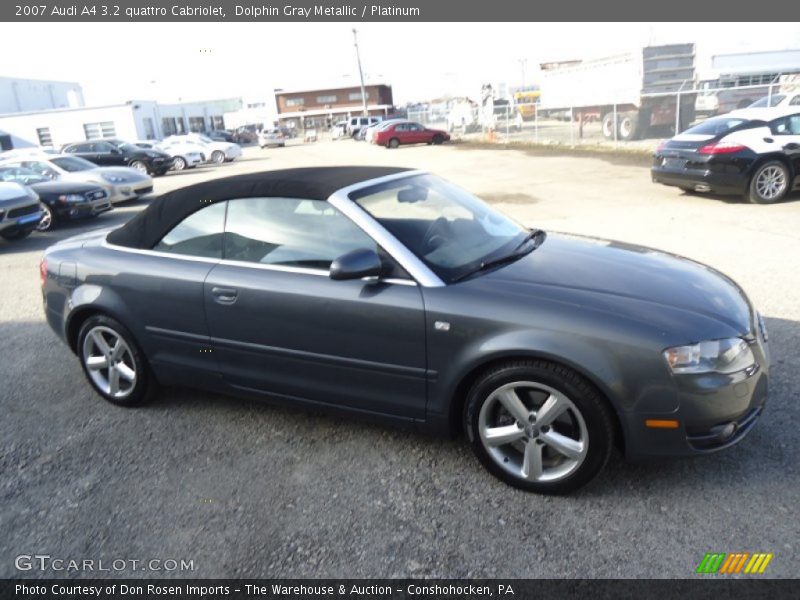 Dolphin Gray Metallic / Platinum 2007 Audi A4 3.2 quattro Cabriolet