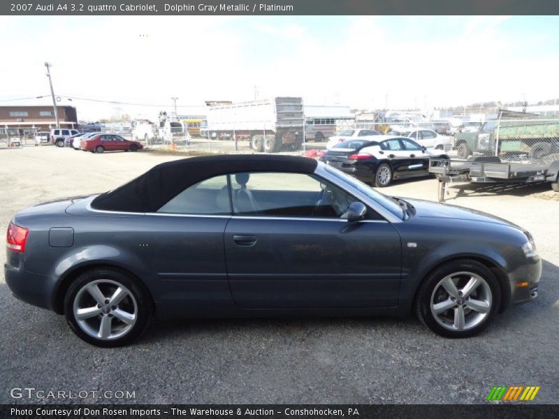 Dolphin Gray Metallic / Platinum 2007 Audi A4 3.2 quattro Cabriolet