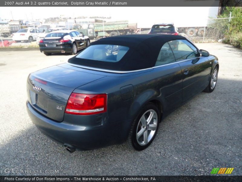 Dolphin Gray Metallic / Platinum 2007 Audi A4 3.2 quattro Cabriolet