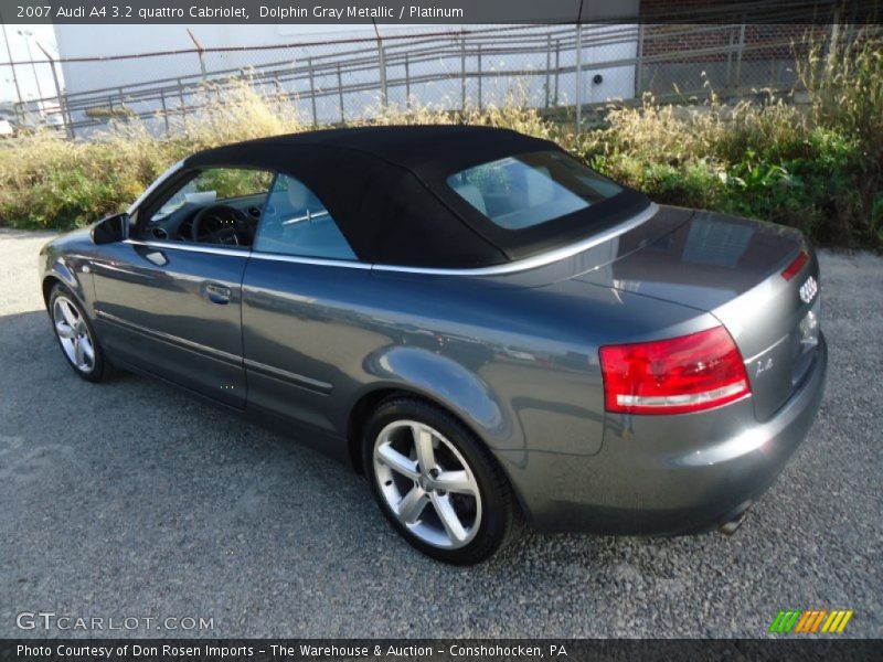 Dolphin Gray Metallic / Platinum 2007 Audi A4 3.2 quattro Cabriolet