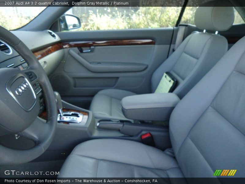 Dolphin Gray Metallic / Platinum 2007 Audi A4 3.2 quattro Cabriolet