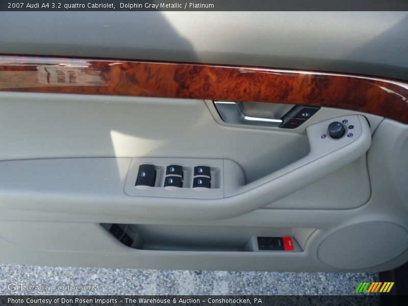 Dolphin Gray Metallic / Platinum 2007 Audi A4 3.2 quattro Cabriolet