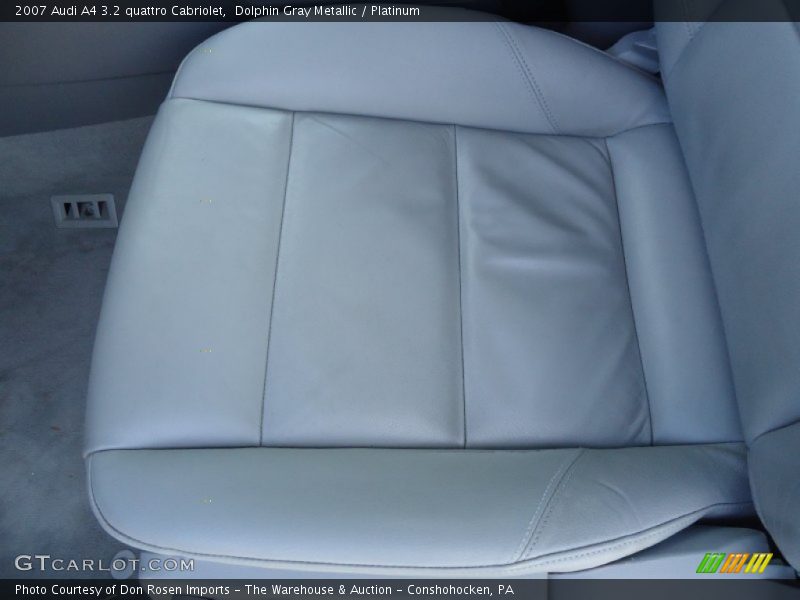 Dolphin Gray Metallic / Platinum 2007 Audi A4 3.2 quattro Cabriolet