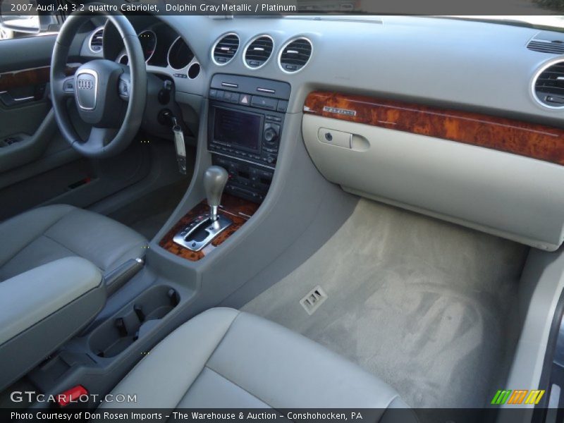 Dolphin Gray Metallic / Platinum 2007 Audi A4 3.2 quattro Cabriolet