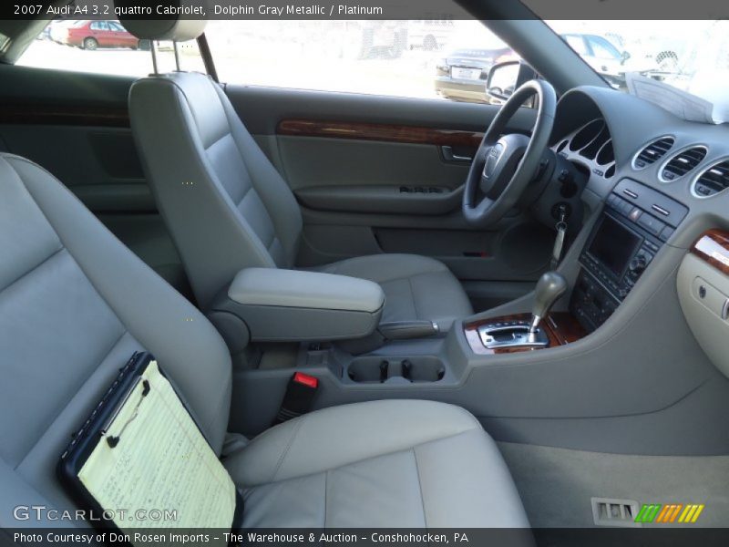 Dolphin Gray Metallic / Platinum 2007 Audi A4 3.2 quattro Cabriolet