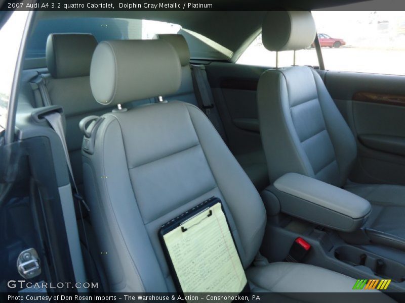 Dolphin Gray Metallic / Platinum 2007 Audi A4 3.2 quattro Cabriolet