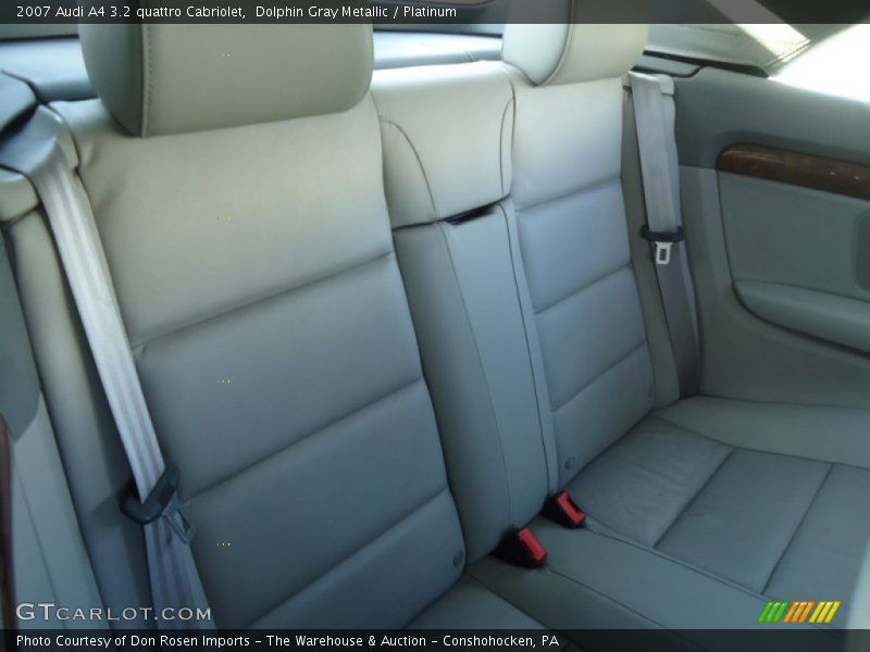 Dolphin Gray Metallic / Platinum 2007 Audi A4 3.2 quattro Cabriolet