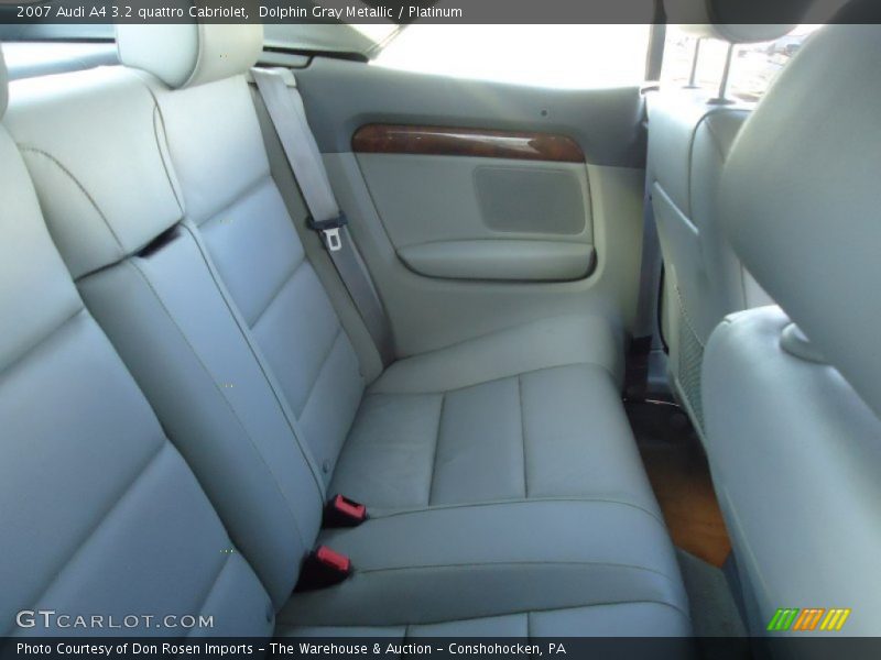 Dolphin Gray Metallic / Platinum 2007 Audi A4 3.2 quattro Cabriolet