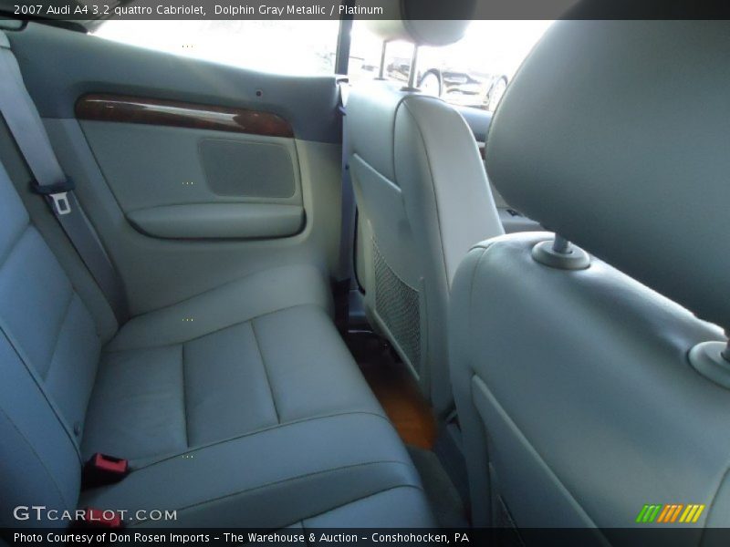Dolphin Gray Metallic / Platinum 2007 Audi A4 3.2 quattro Cabriolet