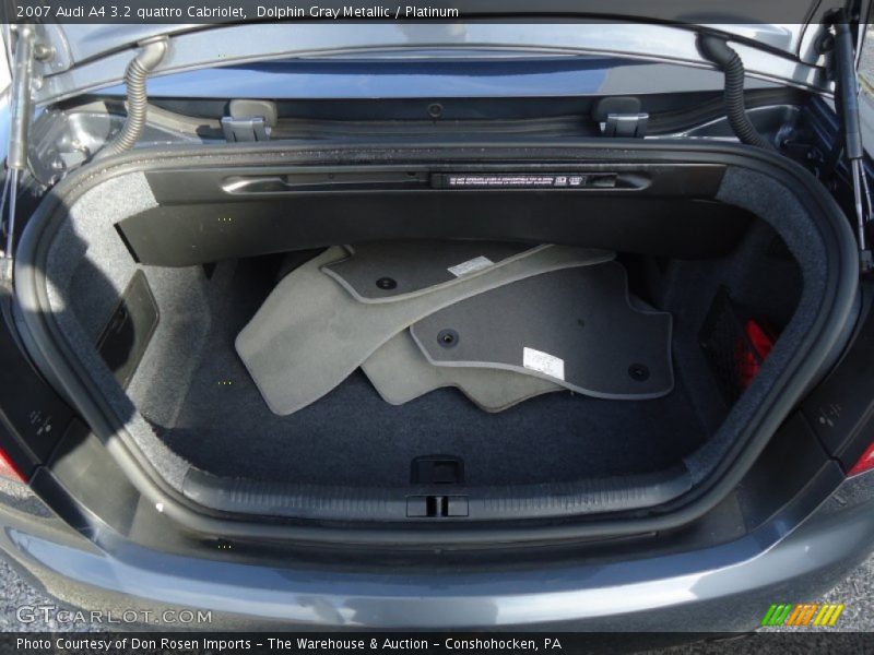  2007 A4 3.2 quattro Cabriolet Trunk