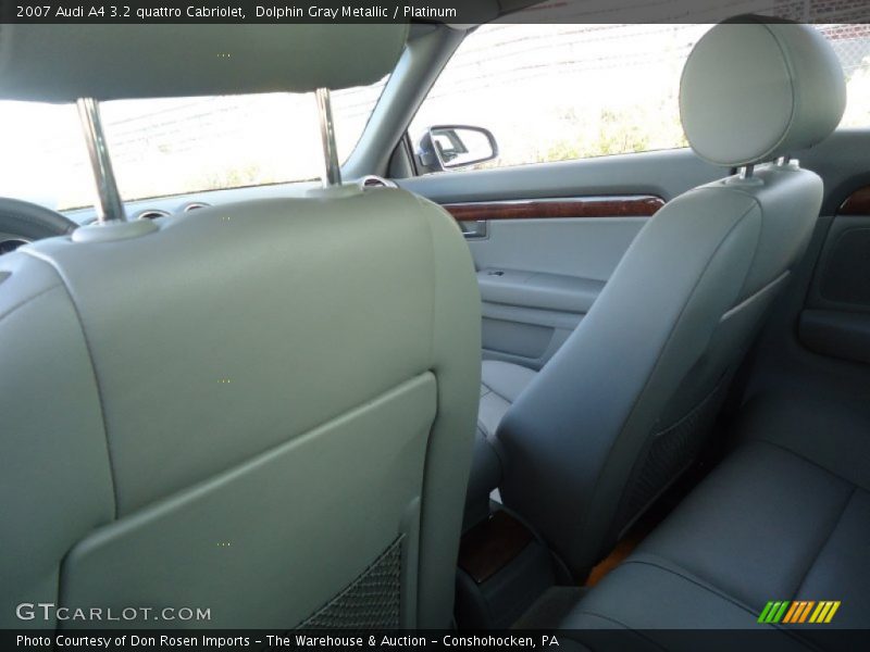 Dolphin Gray Metallic / Platinum 2007 Audi A4 3.2 quattro Cabriolet