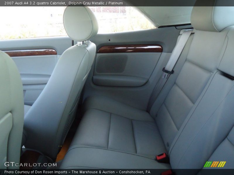Dolphin Gray Metallic / Platinum 2007 Audi A4 3.2 quattro Cabriolet