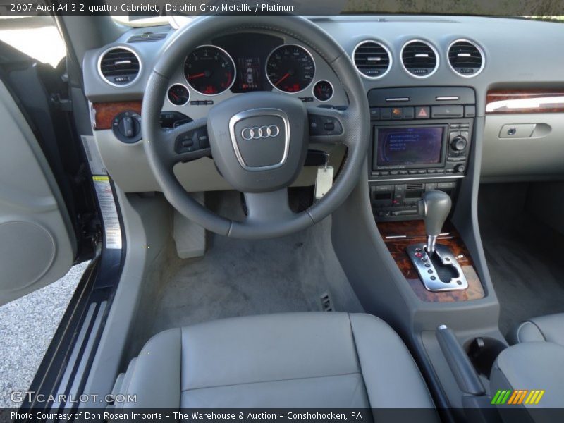 Dolphin Gray Metallic / Platinum 2007 Audi A4 3.2 quattro Cabriolet