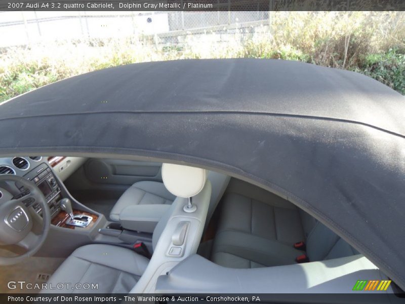 Dolphin Gray Metallic / Platinum 2007 Audi A4 3.2 quattro Cabriolet
