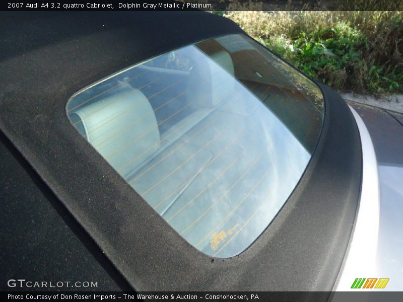 Dolphin Gray Metallic / Platinum 2007 Audi A4 3.2 quattro Cabriolet