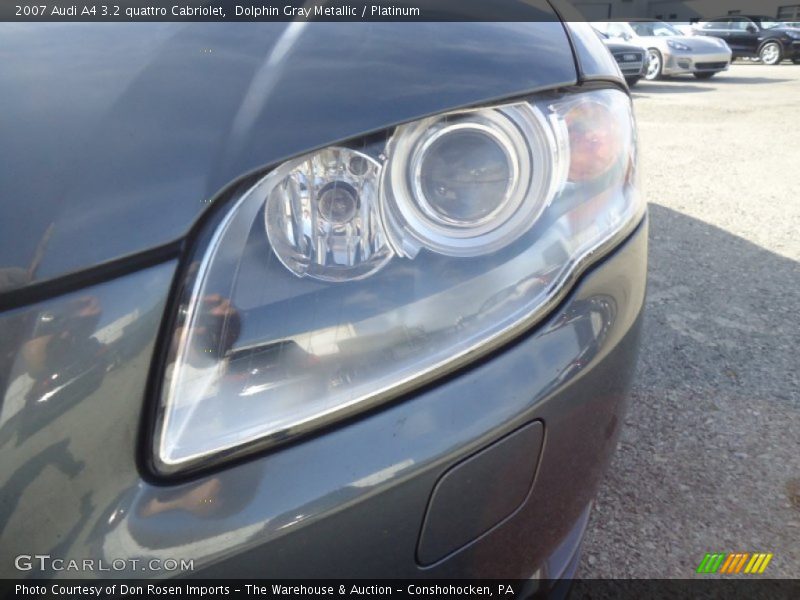 Dolphin Gray Metallic / Platinum 2007 Audi A4 3.2 quattro Cabriolet