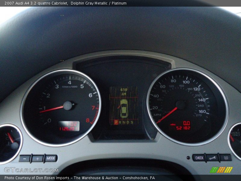  2007 A4 3.2 quattro Cabriolet 3.2 quattro Cabriolet Gauges