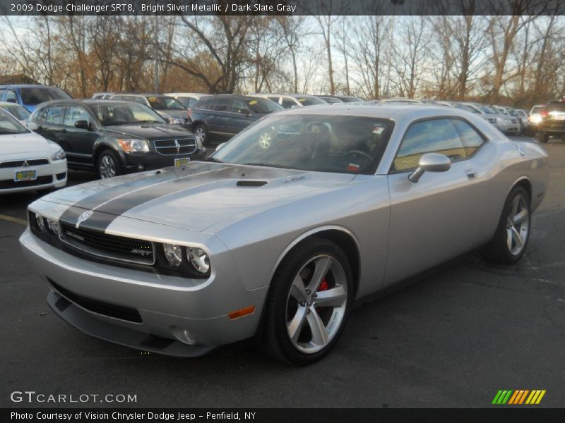 Bright Silver Metallic / Dark Slate Gray 2009 Dodge Challenger SRT8