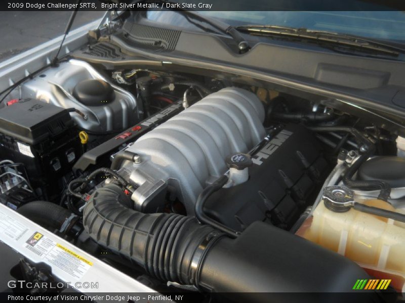 Bright Silver Metallic / Dark Slate Gray 2009 Dodge Challenger SRT8