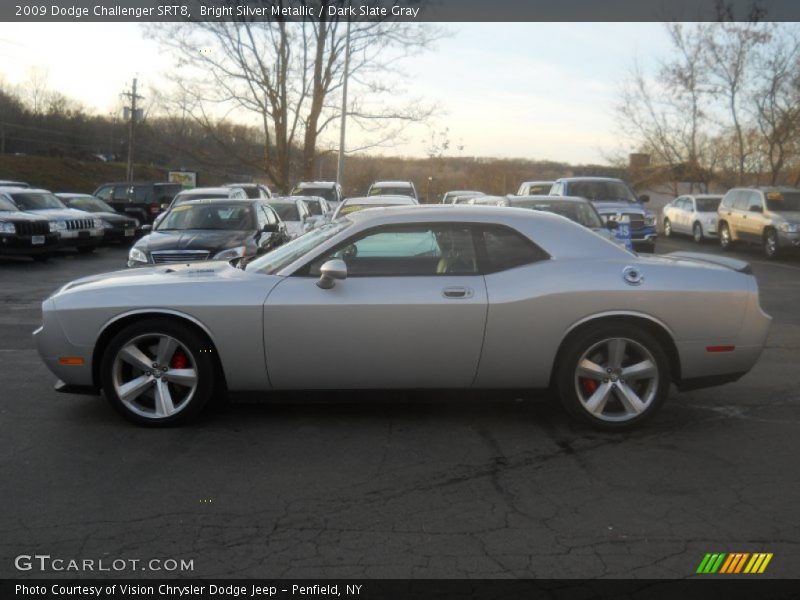 Bright Silver Metallic / Dark Slate Gray 2009 Dodge Challenger SRT8